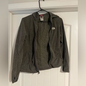 The North Face Women’s gray hooded full zip